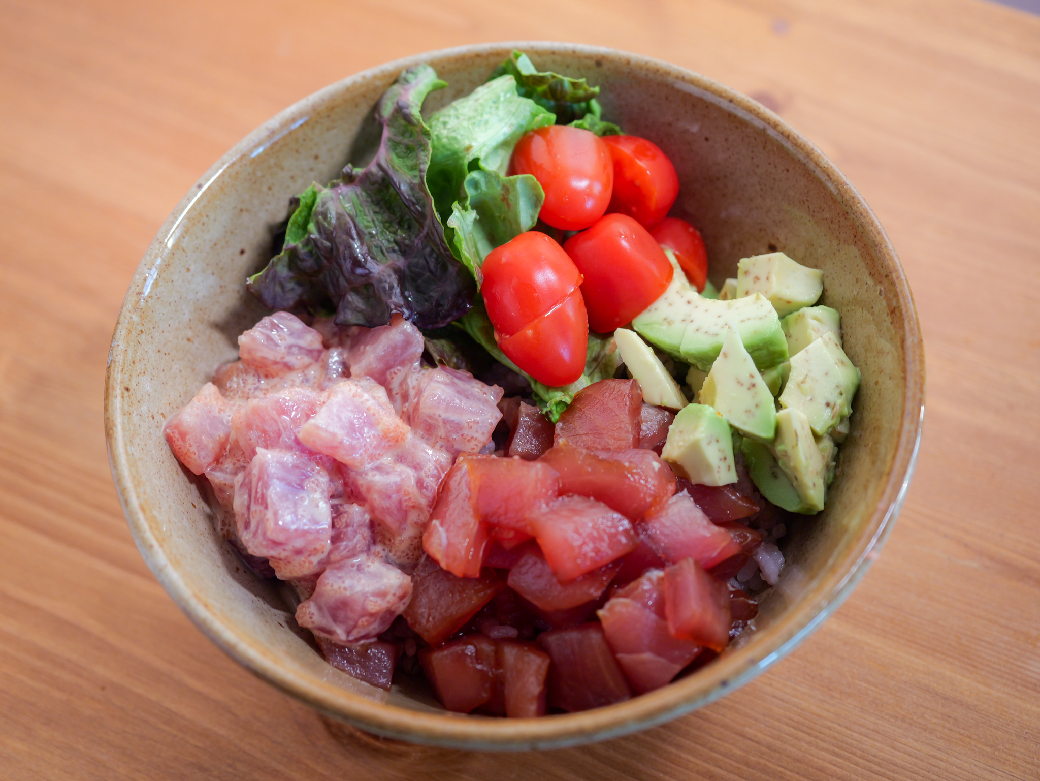 ポキ丼～スパイシー明太マヨと醤油わさび～