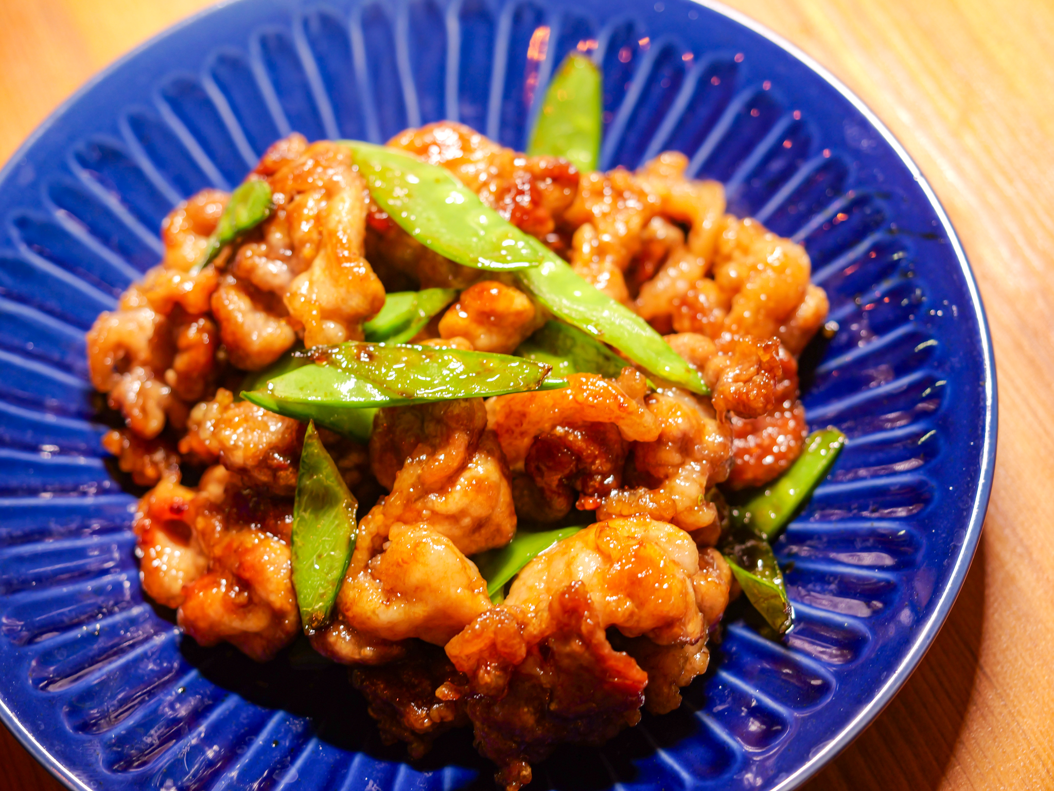 カリッと豚コマのスタミナ炒め