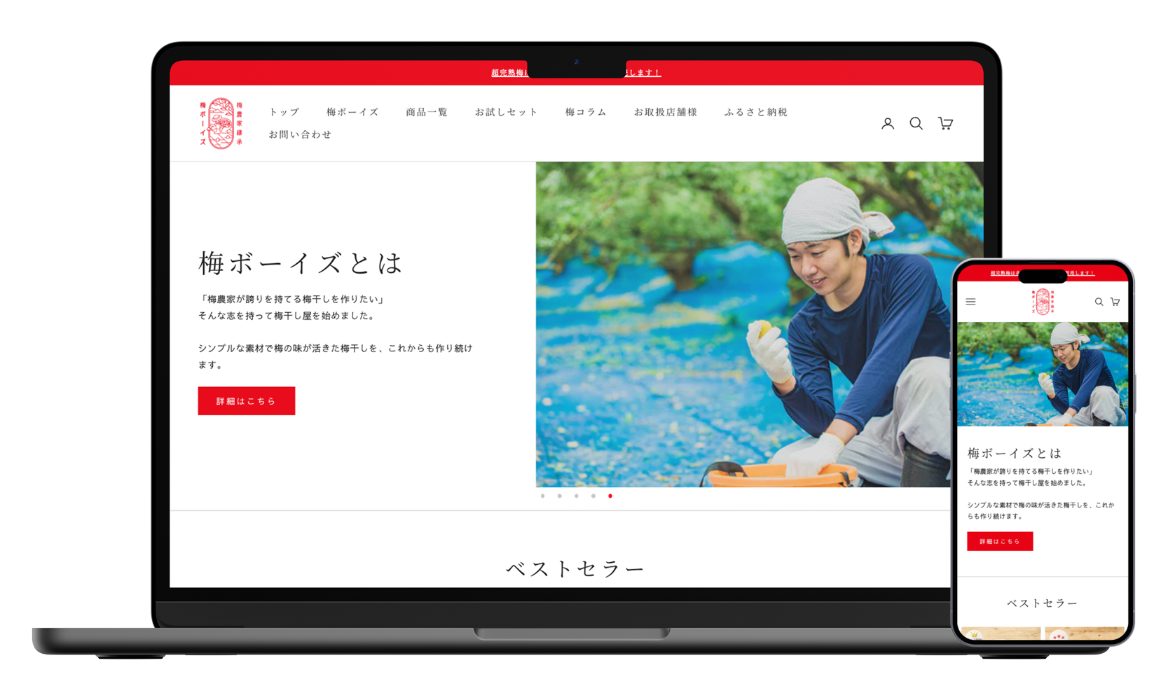 梅ボーイズ公式オンラインストア