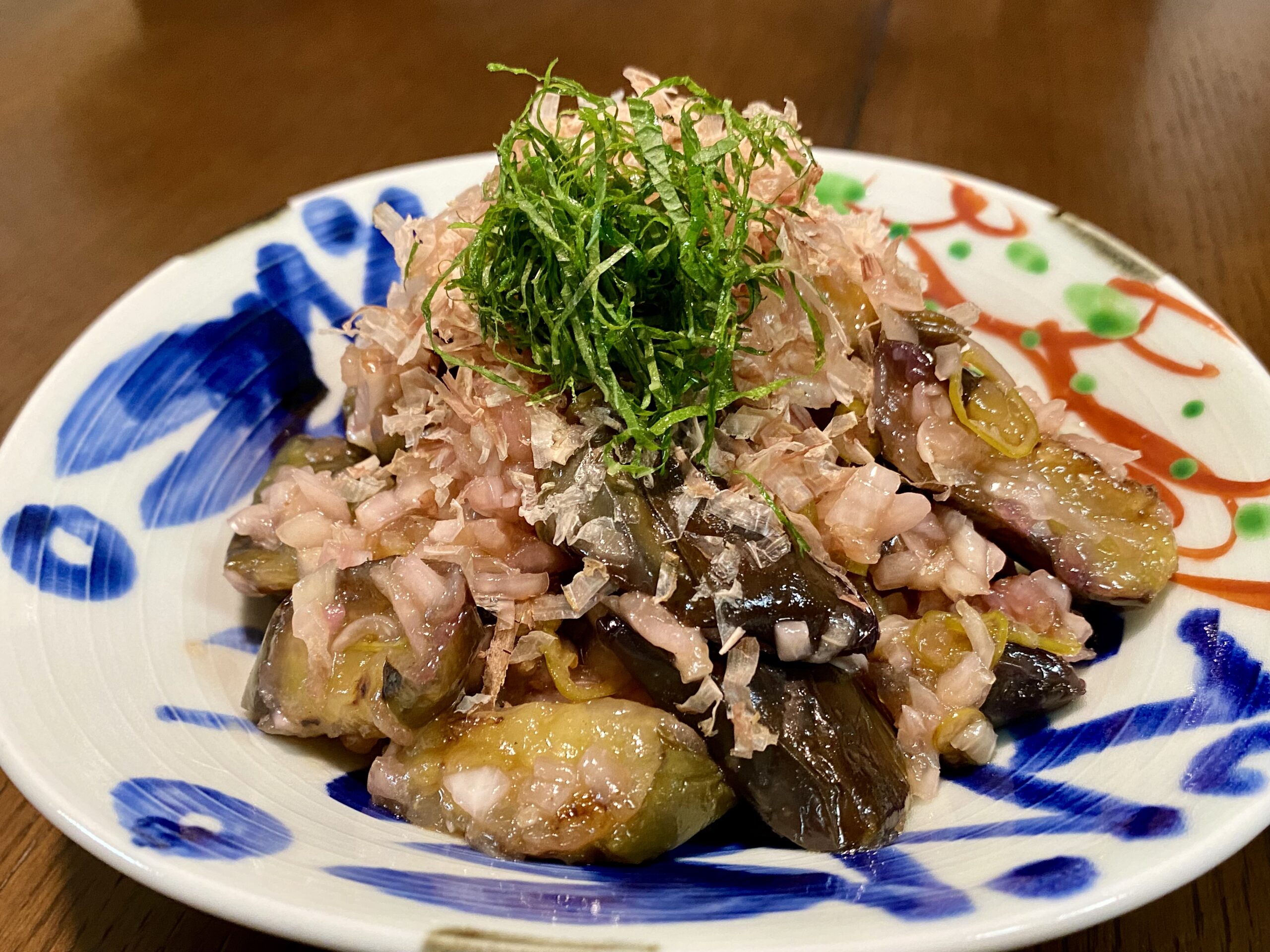 なすタマネギみぞれ和え