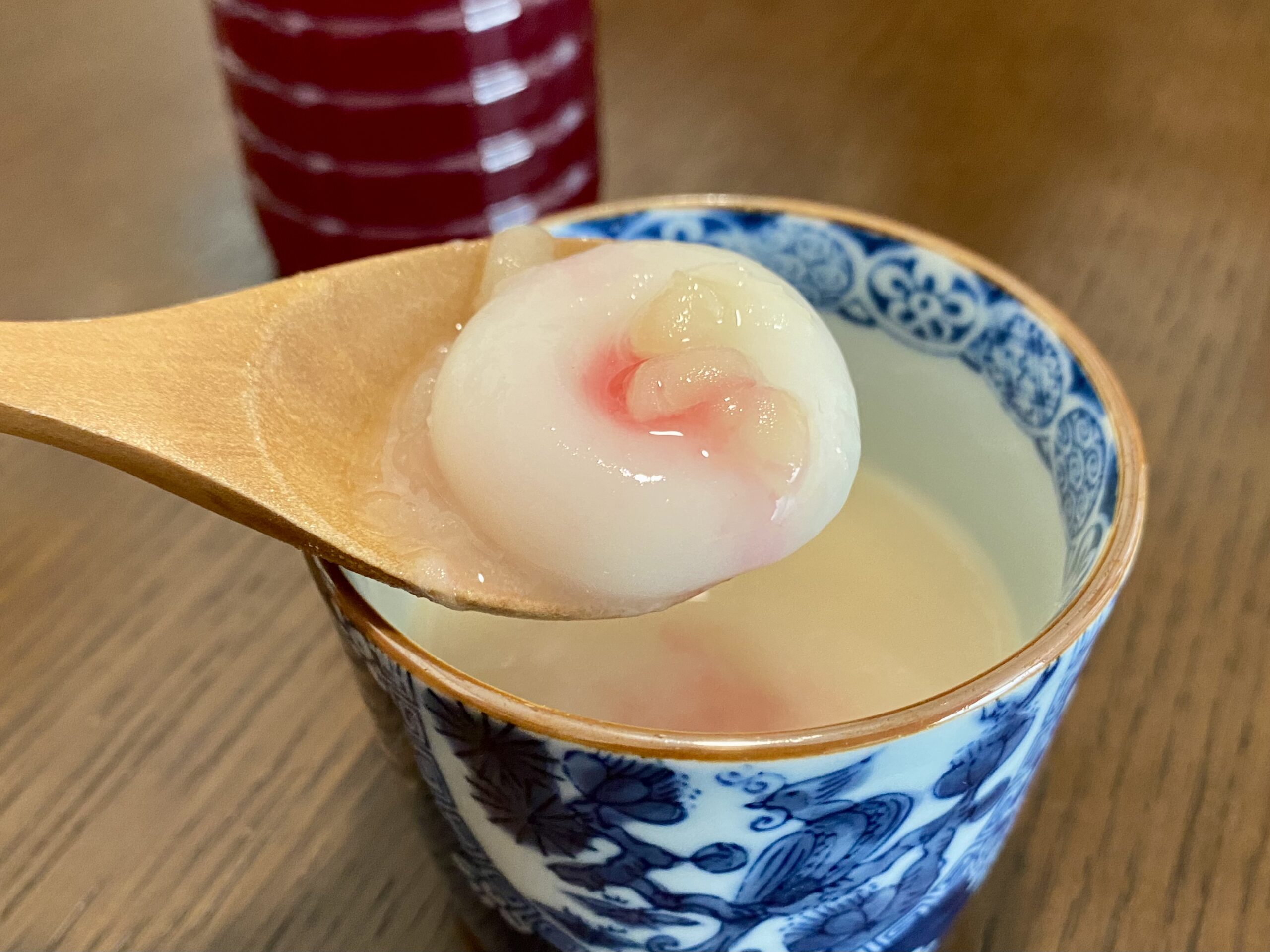 梅酢餡の冷や汁粉