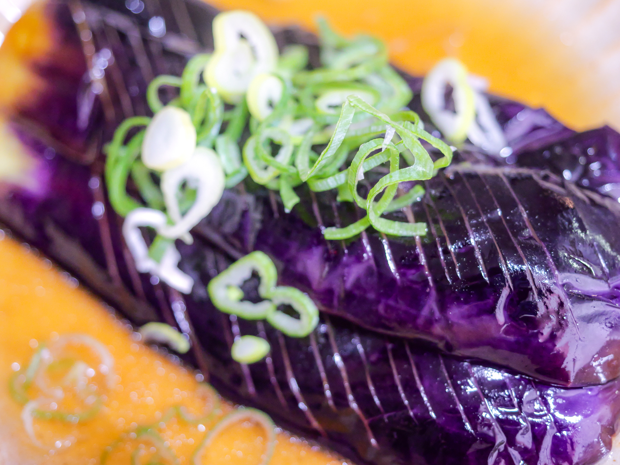 ナスの梅酢揚げ浸し