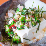 オクラと豆腐の梅サラダ